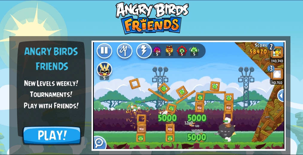 Gra Angry Birds Friends