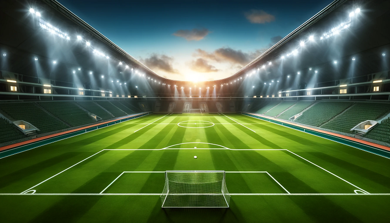 boisko do piłki nożnej na stadionie