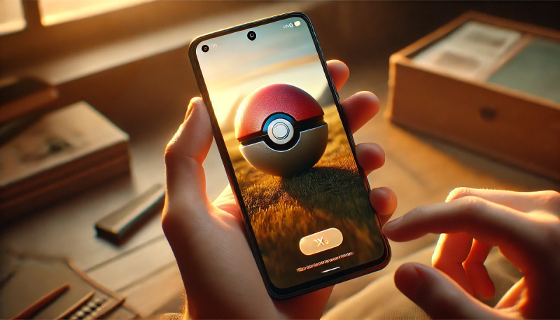 gra pokemo go na telefonie